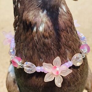 pastel pink charm bracelet